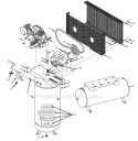 Part Location Diagram of HS7101 Campbell Hausfeld Air Compressor Pump